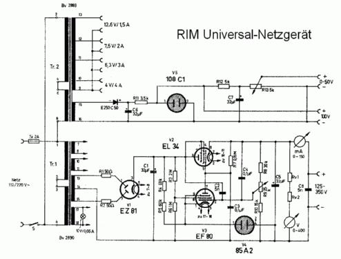 Universal-Netzgerät ; RIM bzw. Radio-RIM; (ID = 233693) Equipment