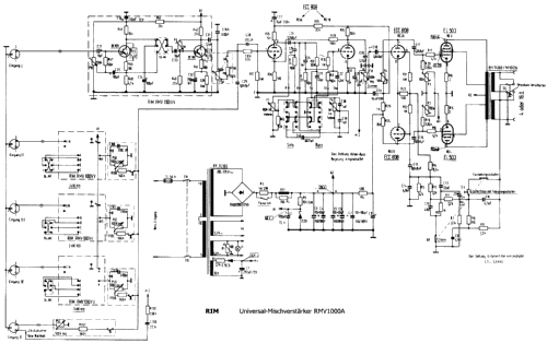 Universalmischverstärker RMV 1000 A; RIM bzw. Radio-RIM; (ID = 312464) Ampl/Mixer