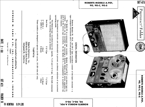 90-S ; Roberts Electronics (ID = 556075) R-Player