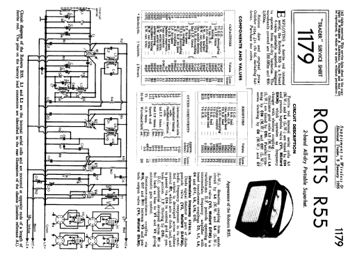 R55; Roberts Radio Co.Ltd (ID = 1051351) Radio