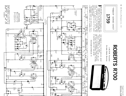 R700; Roberts Radio Co.Ltd (ID = 1323278) Radio