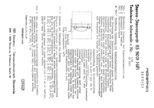 RS 5001; Robotron (ID = 2097669) Radio