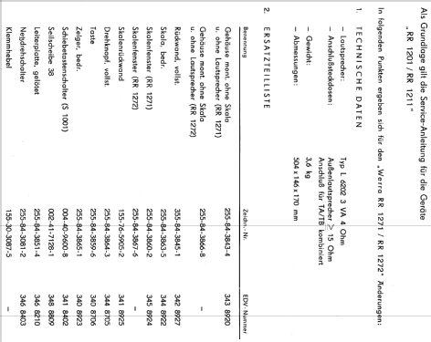 Werra RR1272; Robotron-Elektronik (ID = 1998116) Radio