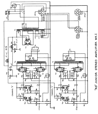 RD Junior Stereo Amplifier ; Rogers, Catford see (ID = 3080485) Ampl/Mixer