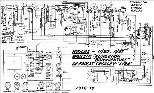 Majestic Bonaventure Ch= 6M932; Rogers-Majestic, (ID = 662705) Radio