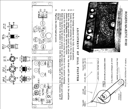 Majestic R190 ; Rogers-Majestic, (ID = 1757361) Radio