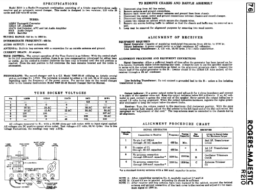 R210 Radio Rogers-Majestic, Standard Radio Manufacturing,, build ...