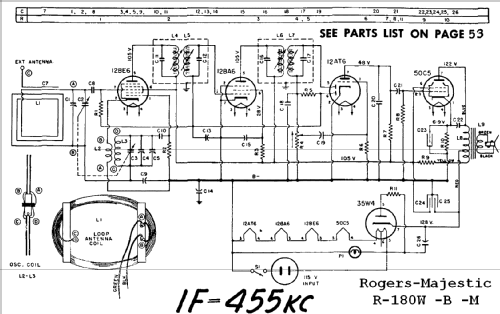 R-180W R-180B R-180M ; Rogers-Majestic, (ID = 959625) Radio