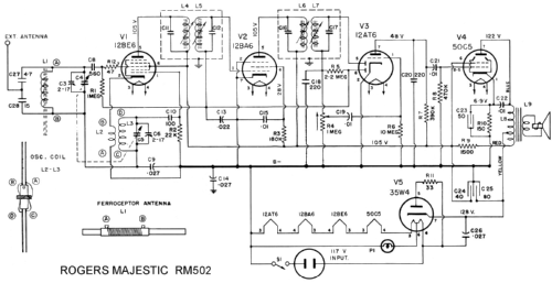 RM502; Rogers-Majestic, (ID = 1655446) Radio