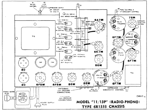 Rogers 11-13P Ch= 1333; Rogers-Majestic, (ID = 2246155) Radio