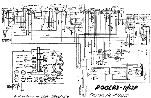 Rogers 11-13P Ch= 1333; Rogers-Majestic, (ID = 662132) Radio