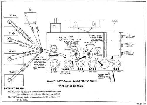 Rogers 11-25 Ch= 6R551; Rogers-Majestic, (ID = 2245399) Radio