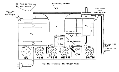 Rogers 11/50 Ch= 6R511; Rogers-Majestic, (ID = 2245477) Radio