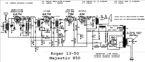 Rogers 13-50 Ch= 8R512; Rogers-Majestic, (ID = 665794) Radio