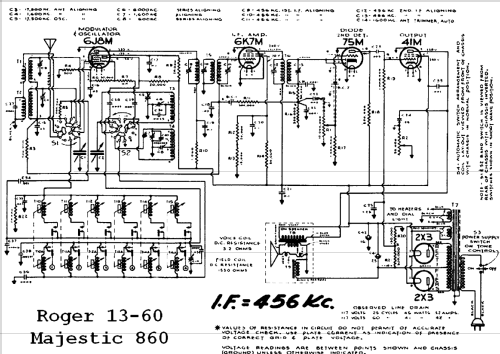 Rogers 13-60 Ch= 8R623; Rogers-Majestic, (ID = 665791) Radio