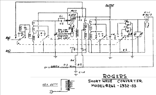 Rogers Short Wave Converter R261; Rogers-Majestic, (ID = 656640) Converter