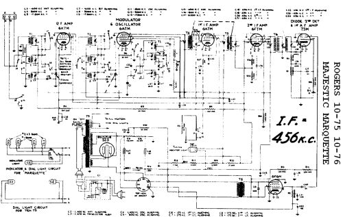 Rogers Ten-76 or 10-76 Ch= 34B; Rogers-Majestic, (ID = 662125) Radio