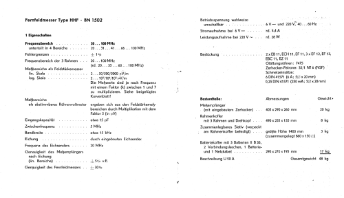 Fernfeldmesser HHF ; Rohde & Schwarz, PTE (ID = 107750) Commercial Re