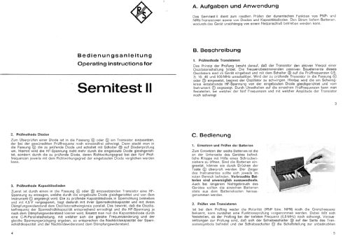 Semitest II TDP ; Rohde & Schwarz, PTE (ID = 67443) Equipment