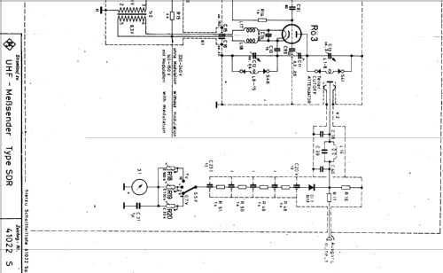 UHF-Mess-Sender SDR ; Rohde & Schwarz, PTE (ID = 241499) Ausrüstung