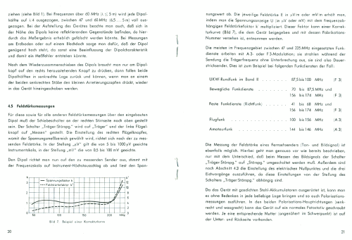 VHF-Feldstärke-Zeiger HUZ BN15012/2; Rohde & Schwarz, PTE (ID = 1296522) Ausrüstung