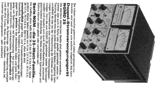 Doppel Stromversorgungsgerät NGMD 35; Rohde & Schwarz, PTE (ID = 1949063) Power-S