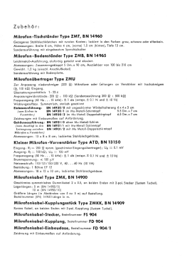 Dynamisches Sprechmikrofon MTS BN 1425; Rohde & Schwarz, PTE (ID = 3030311) Micrófono/PU