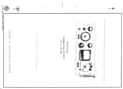 Frequenzhubmesser HS 89/13; Rohde & Schwarz, PTE (ID = 1971246) Equipment