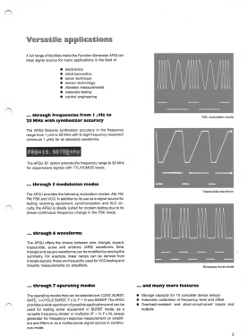 Function Generator AFGU 377.5000.02; Rohde & Schwarz, PTE (ID = 3056544) Equipment