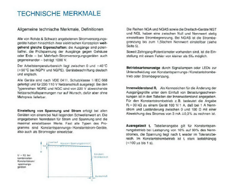 Labornetzgerät DC Power Supply NGA 35; Rohde & Schwarz, PTE (ID = 1878169) Power-S