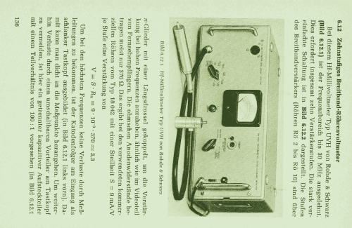 HF-Millivoltmeter UVH ; Rohde & Schwarz, PTE (ID = 2648539) Equipment