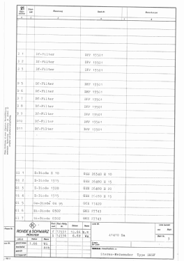 Stereo-Mess-Sender Signal Generator SMSF BN41410 /50 /60; Rohde & Schwarz, PTE (ID = 2868454) Equipment