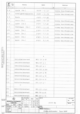 Stereo-Mess-Sender Signal Generator SMSF BN41410 /50 /60; Rohde & Schwarz, PTE (ID = 2868456) Equipment