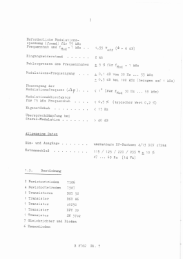 Stereo-Mess-Sender Signal Generator SMSF BN41410 /50 /60; Rohde & Schwarz, PTE (ID = 2868467) Equipment