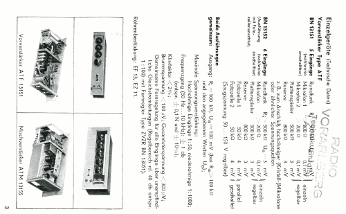 Tonfrequenz-Wiedergabeanlagen BN-Gruppe 138; Rohde & Schwarz, PTE (ID = 2564479) Verst/Mix