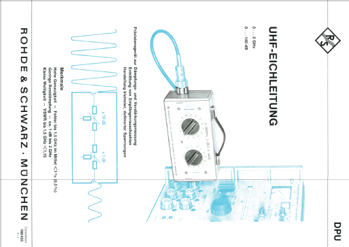 UHF-Eichleitung DPU BN180433/75; Rohde & Schwarz, PTE (ID = 2377839) Equipment