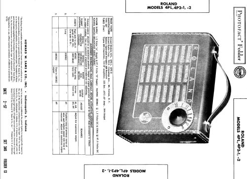 4P2-1 ; Roland Radio (ID = 534189) Radio