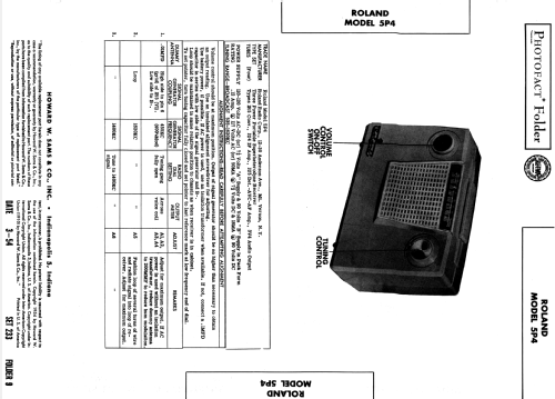 5P4 ; Roland Radio (ID = 978611) Radio