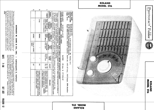 5T6 ; Roland Radio (ID = 533964) Radio