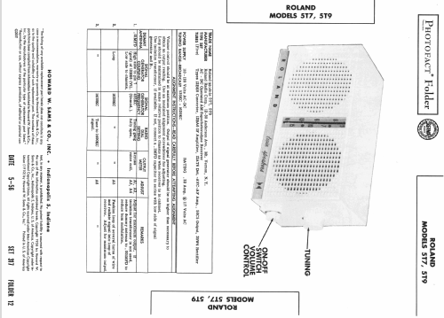 5T7 ; Roland Radio (ID = 2216636) Radio