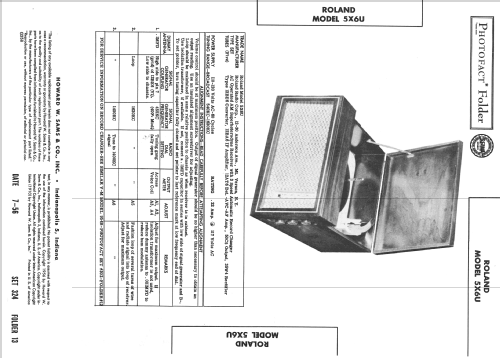 5X6U ; Roland Radio (ID = 2314378) Radio