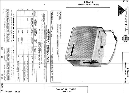 TR8 71-484; Roland Radio (ID = 551485) Radio