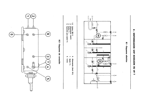 UHF Selector de Canales - Channel Selector / Tuner RU /69-T; Roselson, Acústica (ID = 2463469) Adapteur