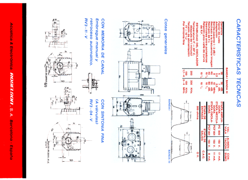 VHF Selector de Canales. Channel Selector. Tuner RV3-V /04 /11; Roselson, Acústica (ID = 2177859) Converter