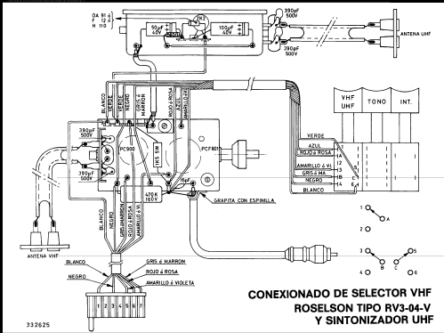 VHF Selector de Canales. Channel Selector. Tuner RV3-V /04 /11; Roselson, Acústica (ID = 2225415) Converter