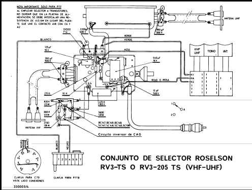 VHF Selector de Canales - Channel Selector / Tuner RV3-TS; Roselson, Acústica (ID = 2225417) Converter