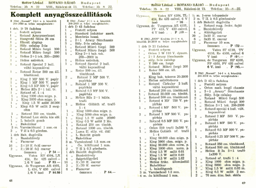 Normál 3+1; Rotand Rádió; (ID = 2684022) Kit