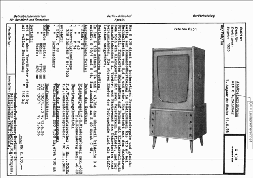 Abhöreinrichtung Z 130; Rundfunk- und (ID = 2380533) Ampl/Mixer