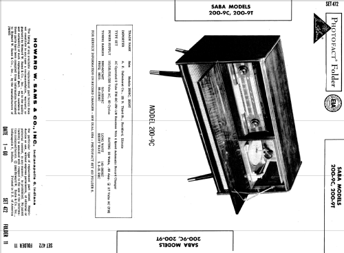 200-9C ; SABA; Villingen (ID = 552141) Radio