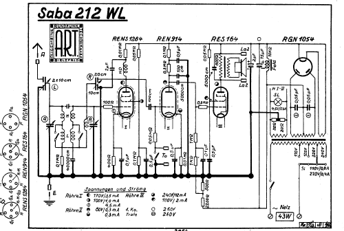 212WL; SABA; Villingen (ID = 2565802) Radio